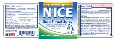 Nice Throat Spearmint (Nice Spray Sprmt Label R7)